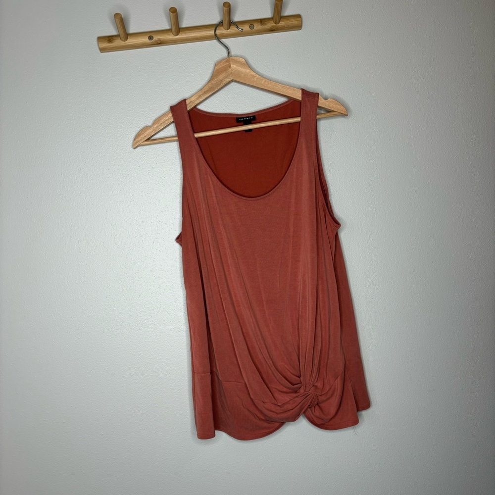 Torrid Pink Cupro Front Knot Tank 00